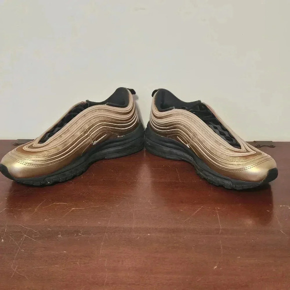 Women's Nike Air Max 97Copper Size 9 Metallic RedBronze/Oil Grey CT1176-900 - Picture 3 of 12